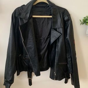 Black Faux Leather Jacket